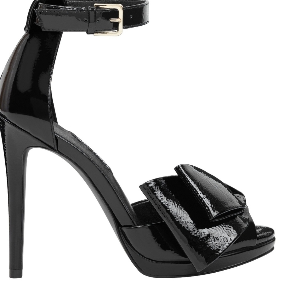 New nine west women's black dress sandals sz 6 1/2 - Picture 5 of 8